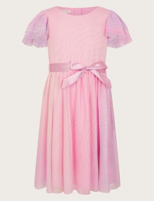 Monsoon Girl's Ombre Tulle Occasion Dress (3-13 Yrs) - 12-13 - Lilac, Lilac