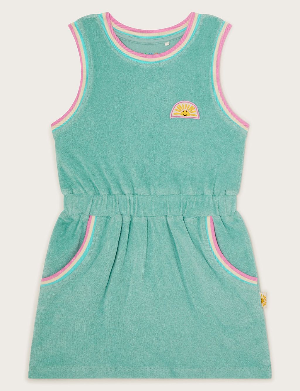 Pure Cotton Towelling Dress (3-13 Yrs)