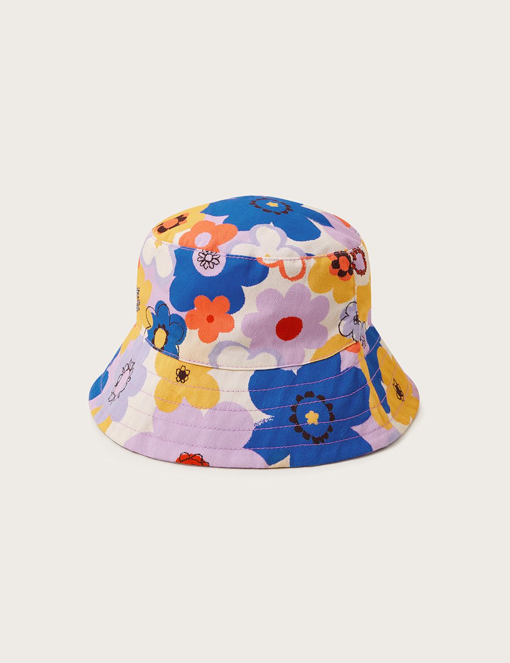 Kids' Pure Cotton Reversible Floral Sun Hat