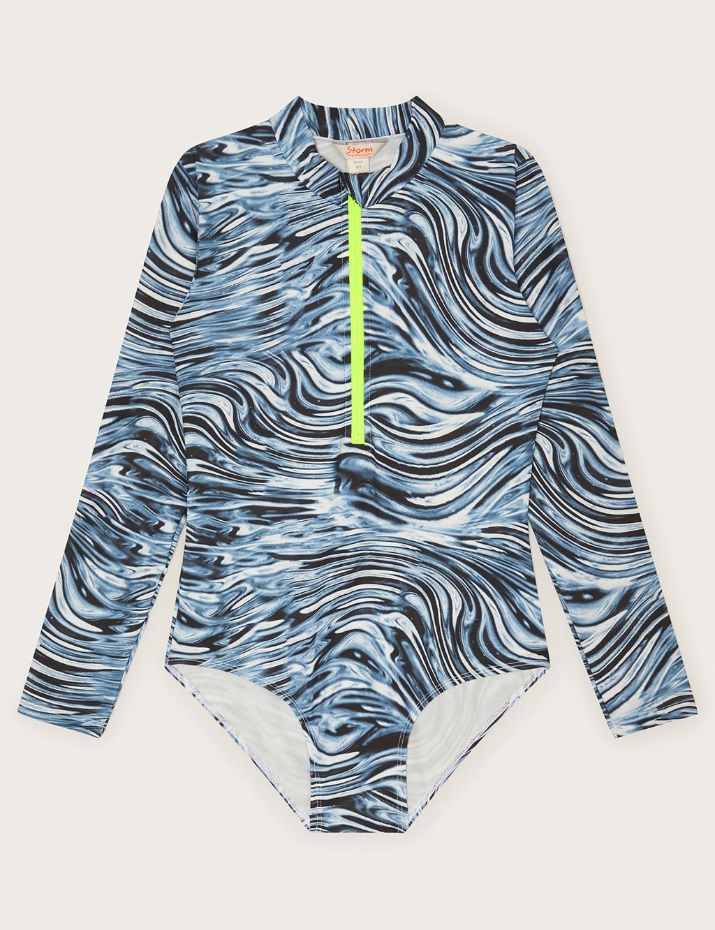 Ripple Print Long Sleeve All In One (7-15 Yrs)