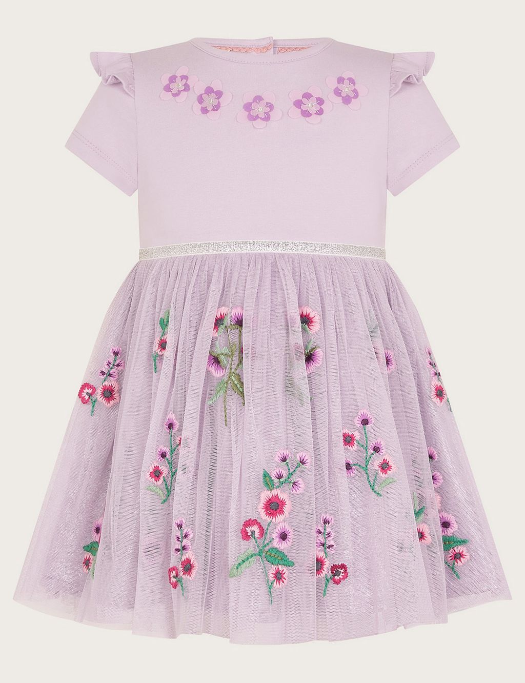 Floral Embroidered Dress (0-4 Yrs)