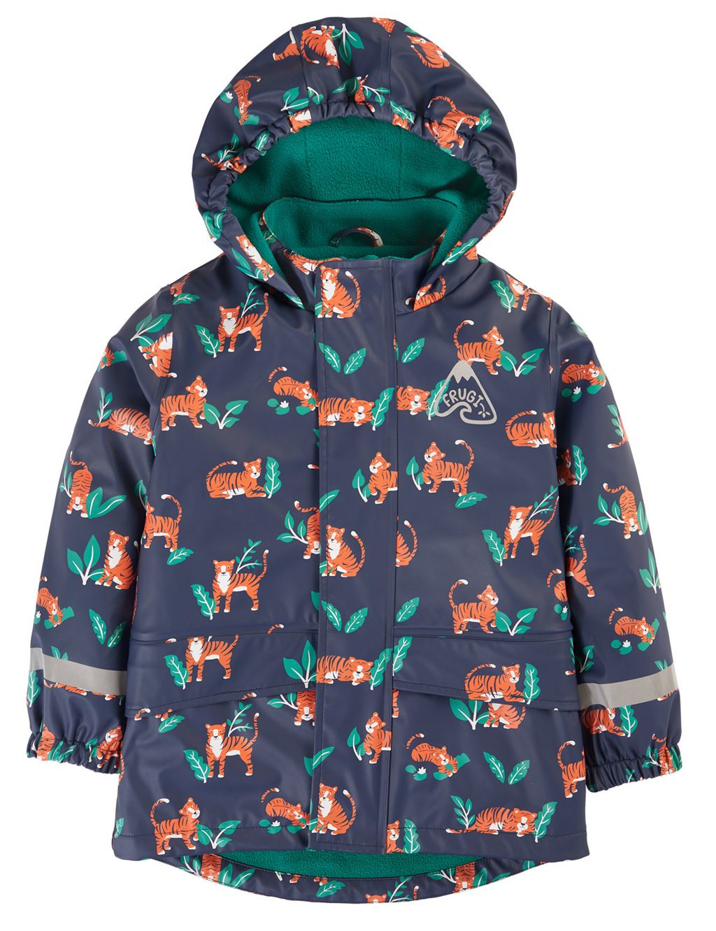 Tiger Print Hooded Raincoat (1-10 Yrs)