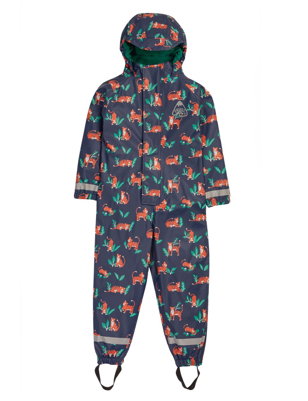 Tiger Print Hooded Puddlesuit (6 Mths - 6 Yrs)