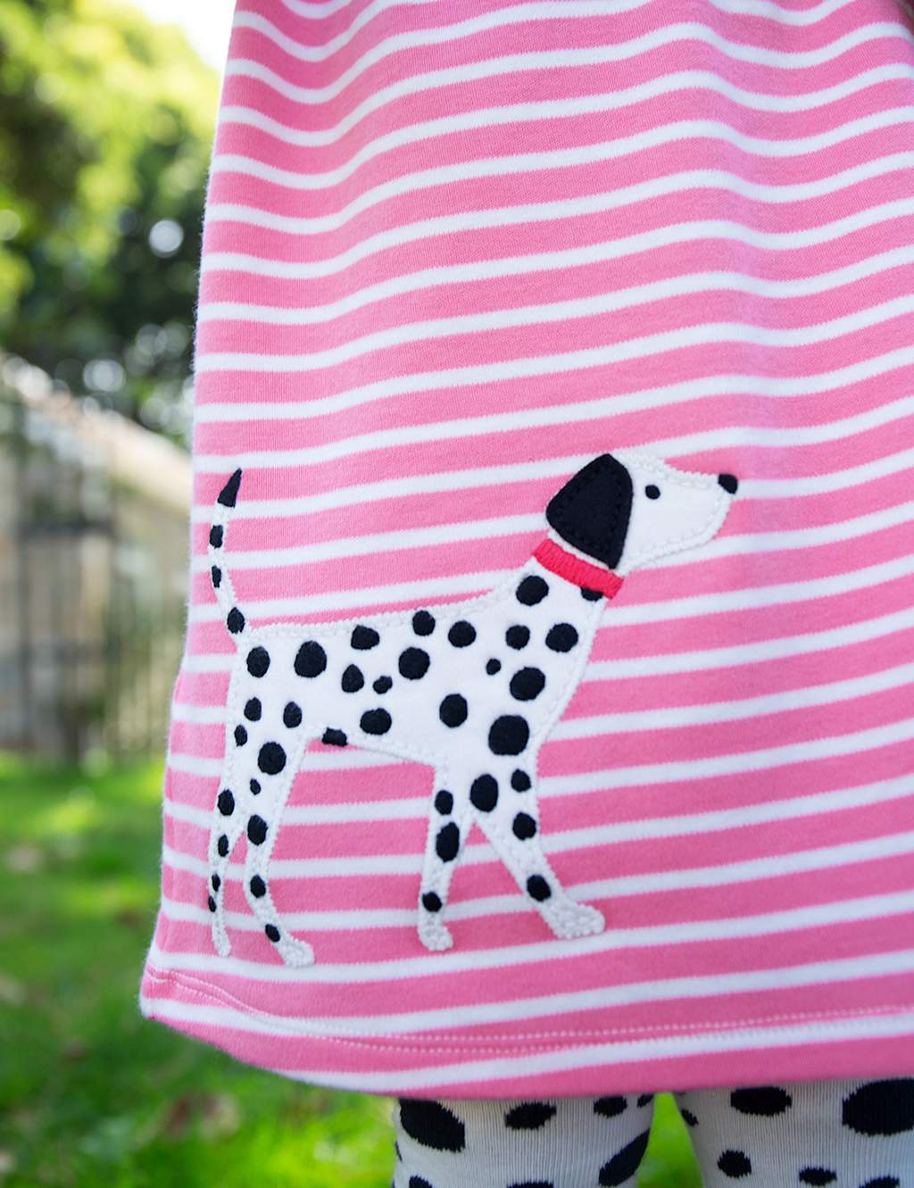 Organic Cotton Striped Dog Dress (0-5 Yrs) image 4