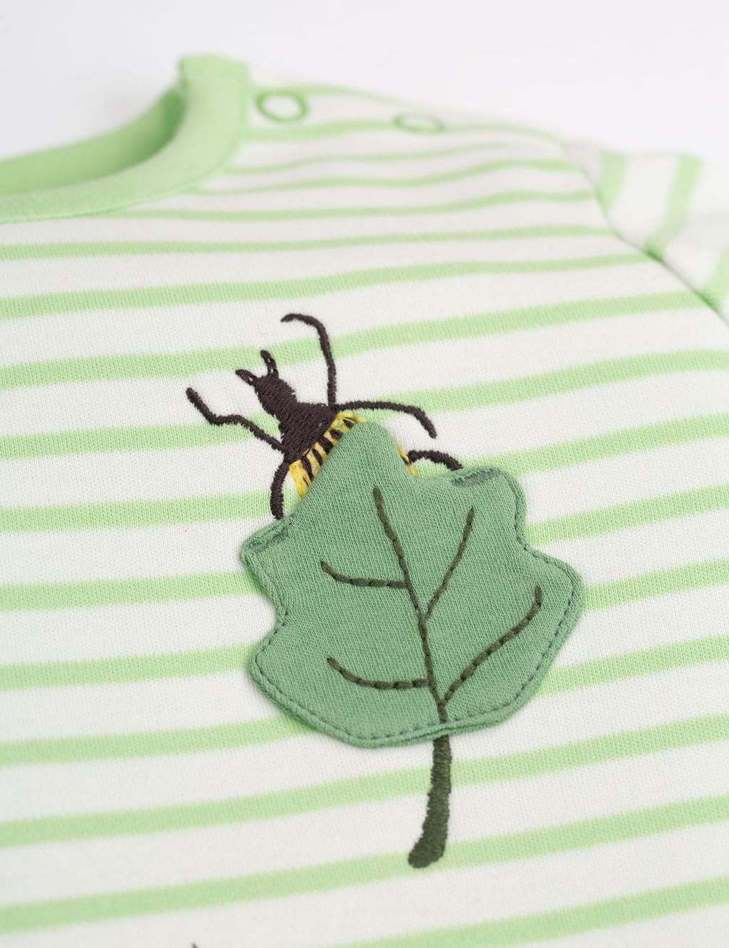 Organic Cotton Striped Insect T-Shirt (0-5 Yrs) image 3