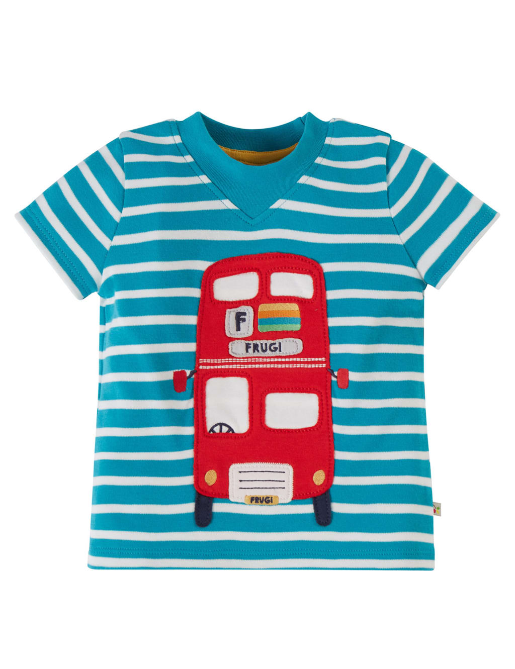 Organic Cotton Striped Transport T-Shirt (0-5 Yrs) image 1