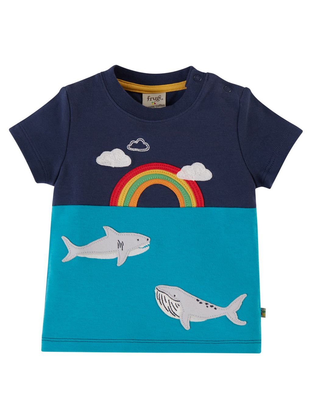 Organic Cotton Rainbow Animal T-Shirt (0-5 Yrs) image 1