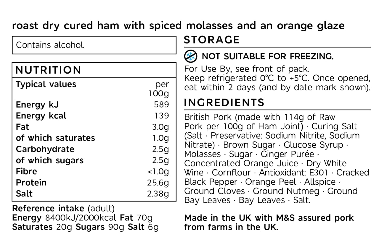 Collection Boxing Day Ham Approx 25 Slices