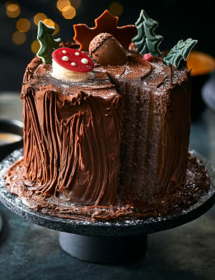 Woodland Yule Log (serves 10) - Last Collection 19th December 