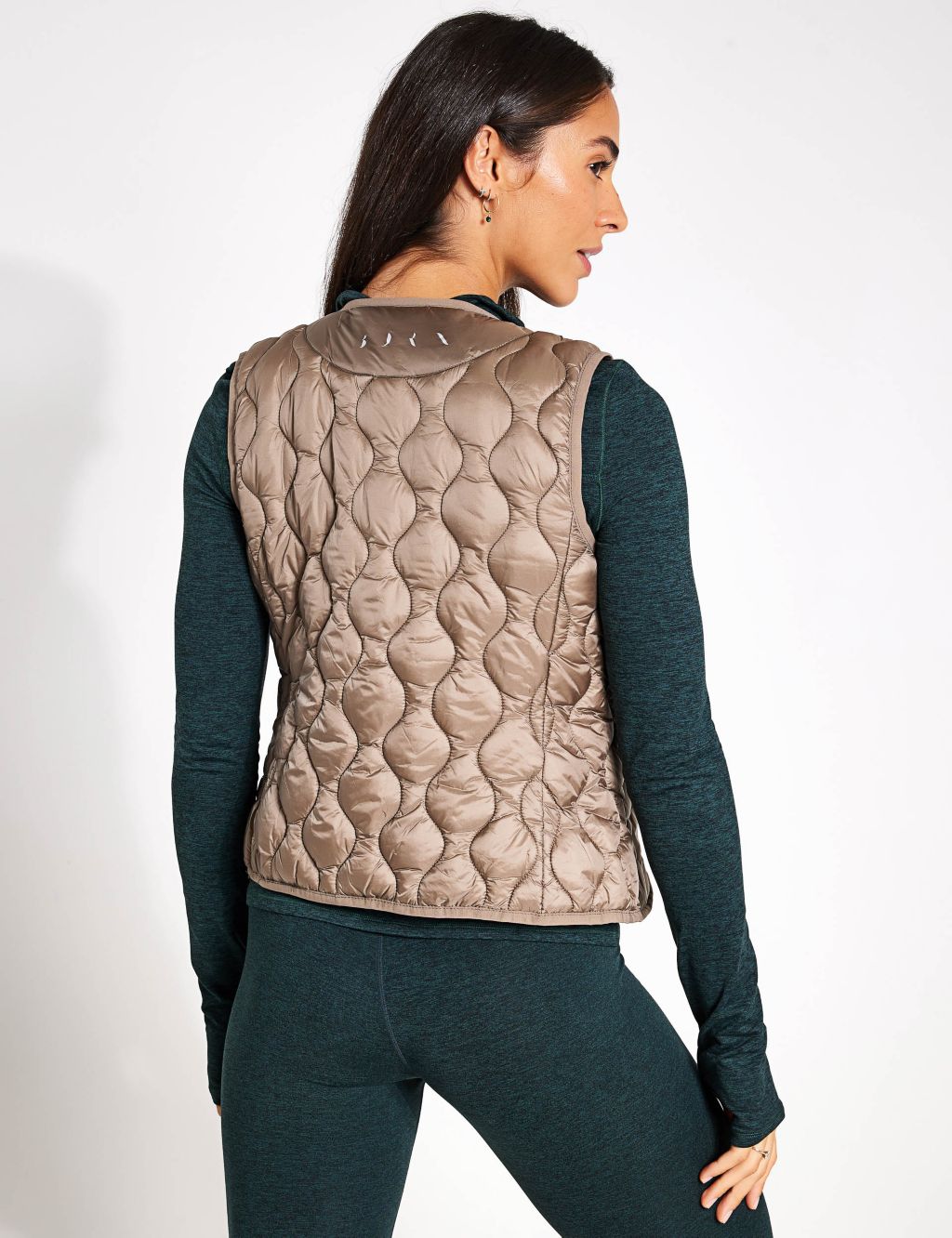 Kenal Quilted Collarless Gilet image 3