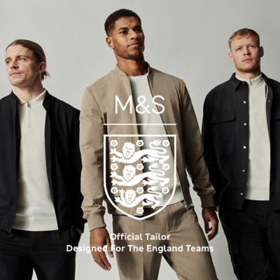 England players wearing outfits from the M&S X England collection. Shop now
