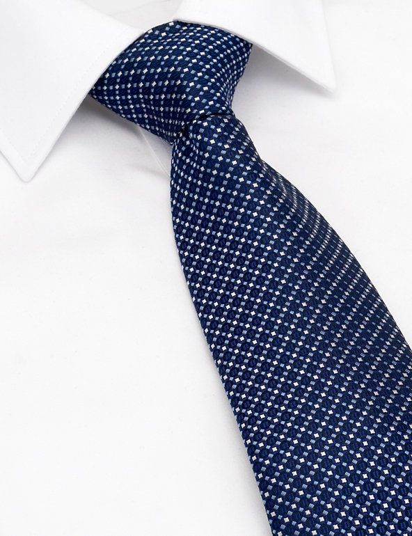 Machine Washable Textured Square Tie with Stain Resistant™ Image 1 of 1