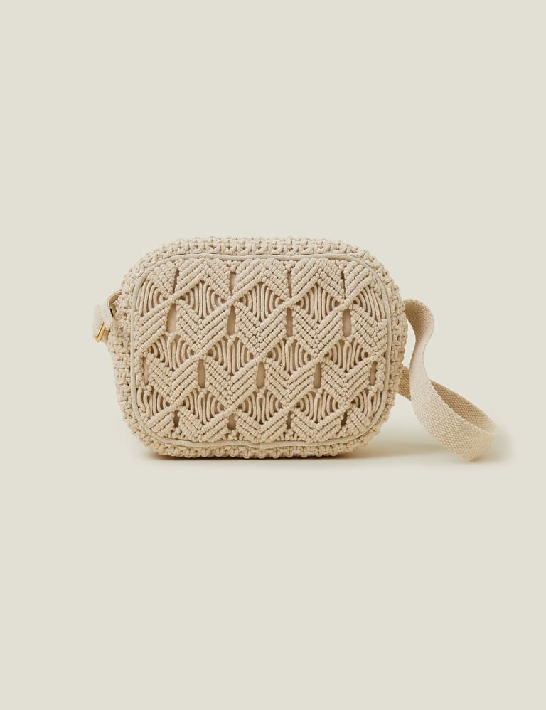 Macrame Cross Body Camera Bag 1 of 4