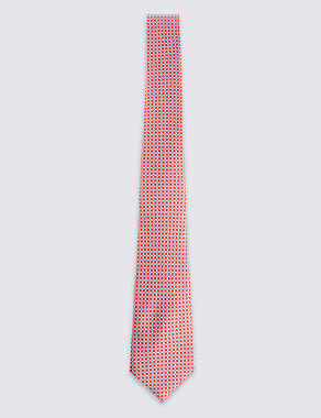 Made in Italy Luxury Pure Silk Printed Tie Image 2 of 3