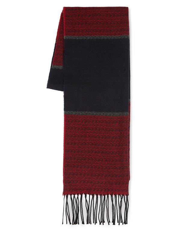Made in Italy Pure Wool Textured Scarf Image 1 of 1