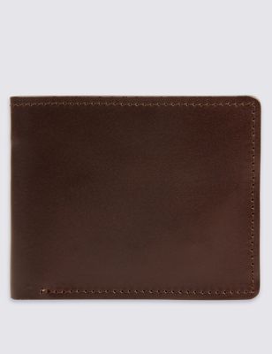 Made in the UK Leather Bi Fold Wallet Image 2 of 4
