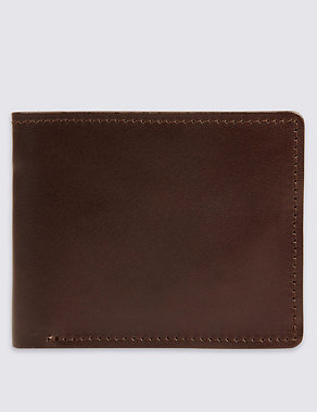Made in the UK Leather Bi Fold Wallet Image 2 of 4