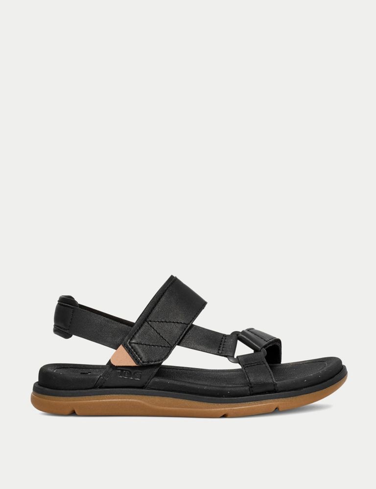 Madera Leather Flat Slingback Sandals 1 of 5