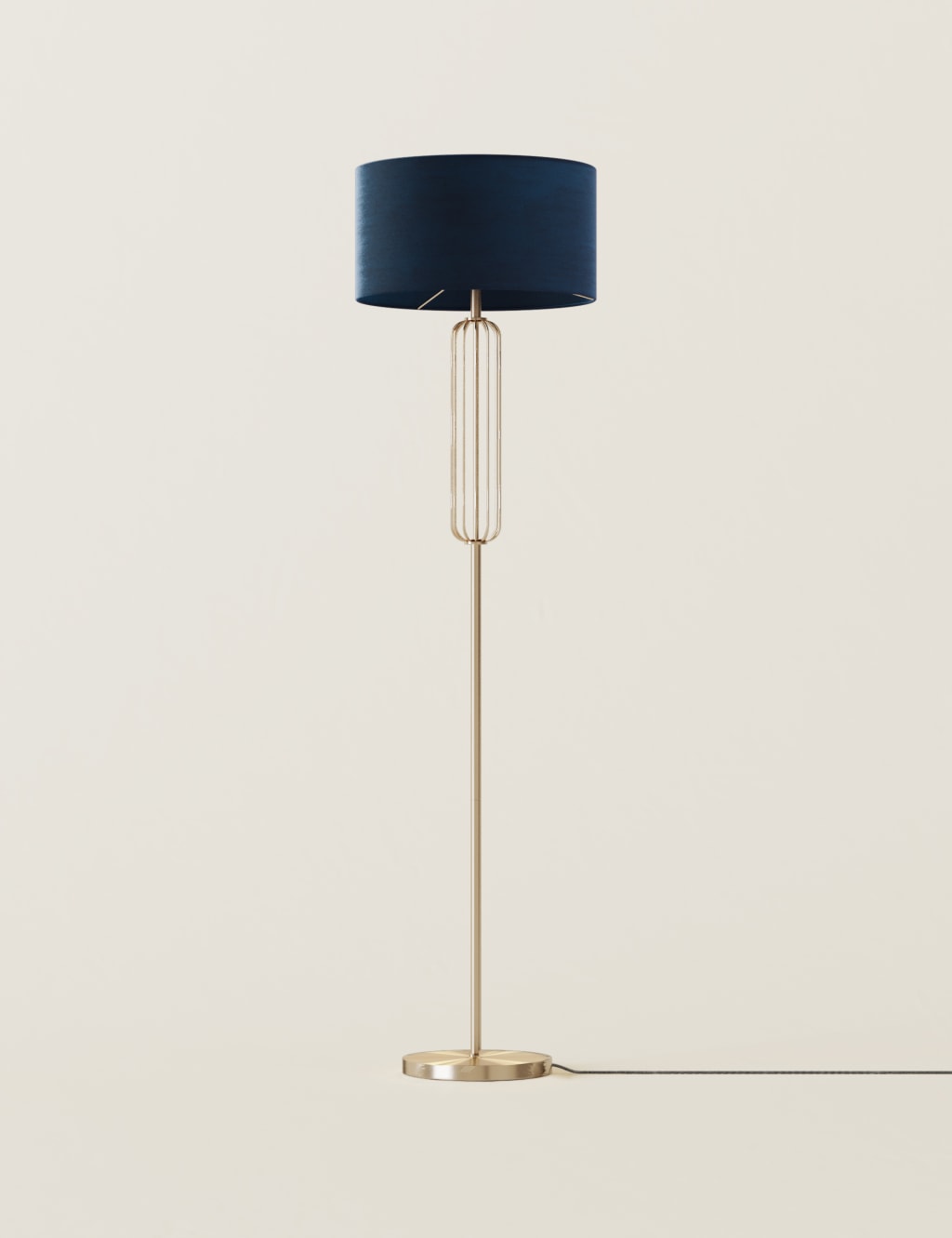 Navy and gold clearance floor lamp