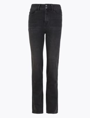 Magic Shaping High Waisted Straight Leg Jeans, M&S Collection