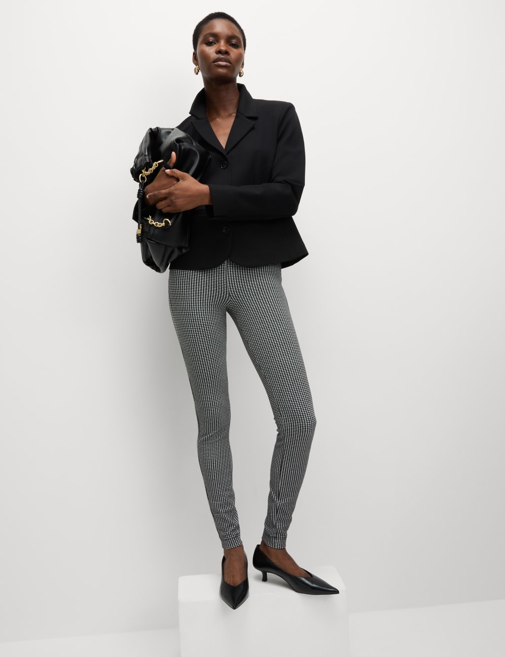 Magic Shaping Dogtooth Leggings M S Collection M S