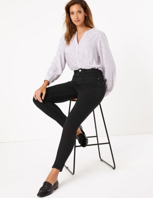 m&s high waist super skinny jeans