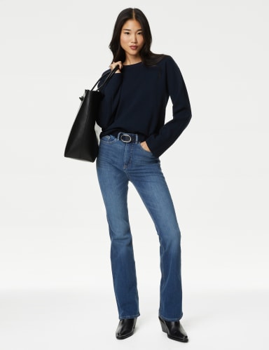 Magic Shaping High Waisted Slim Flare Jeans 1 of 8