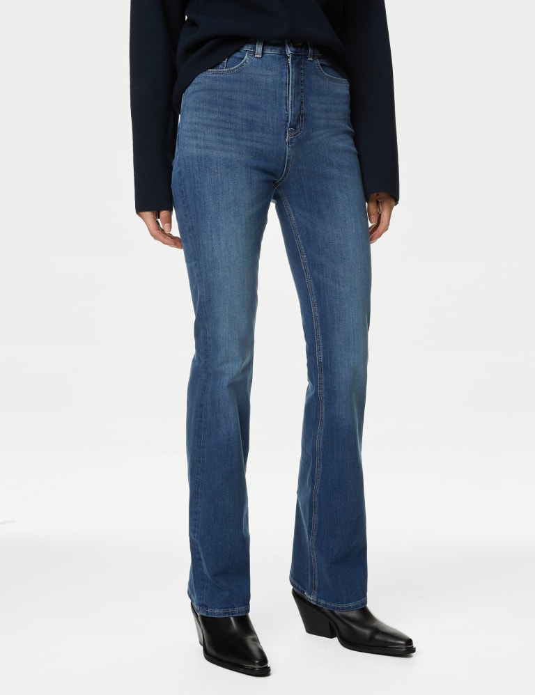 Essential Black Jeans: Gap High Rise Flare Jeans