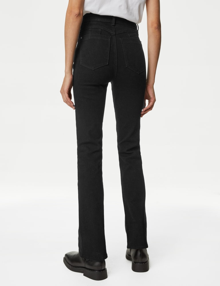 High waisted black jeans flare on sale
