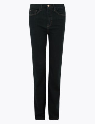 high waisted shaping jeans