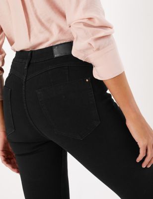 high waisted shaping jeans