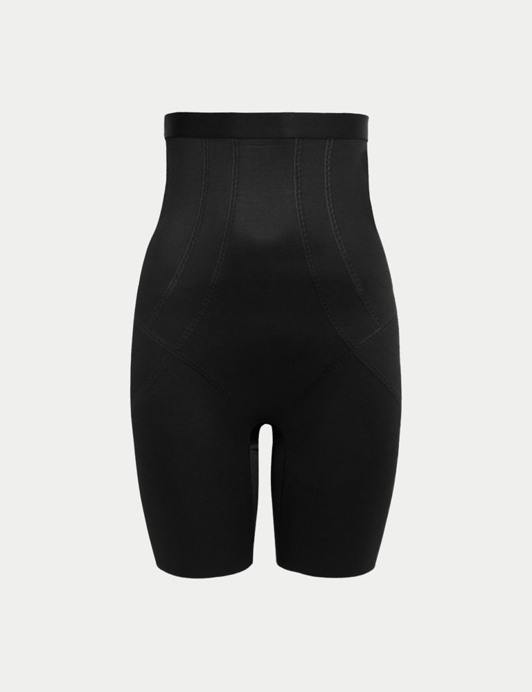 Assets SS3415 Clever Controllers High-Waist Mid-Thigh Shaper Black Small