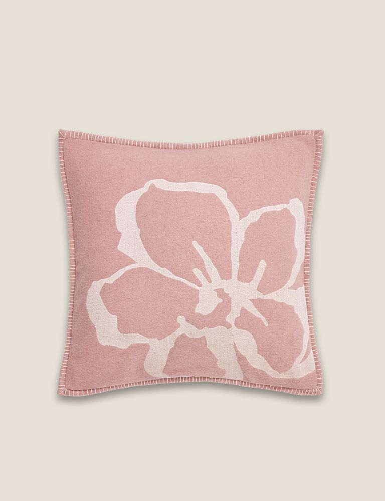Magnolia Embroidered Cushion 1 of 3