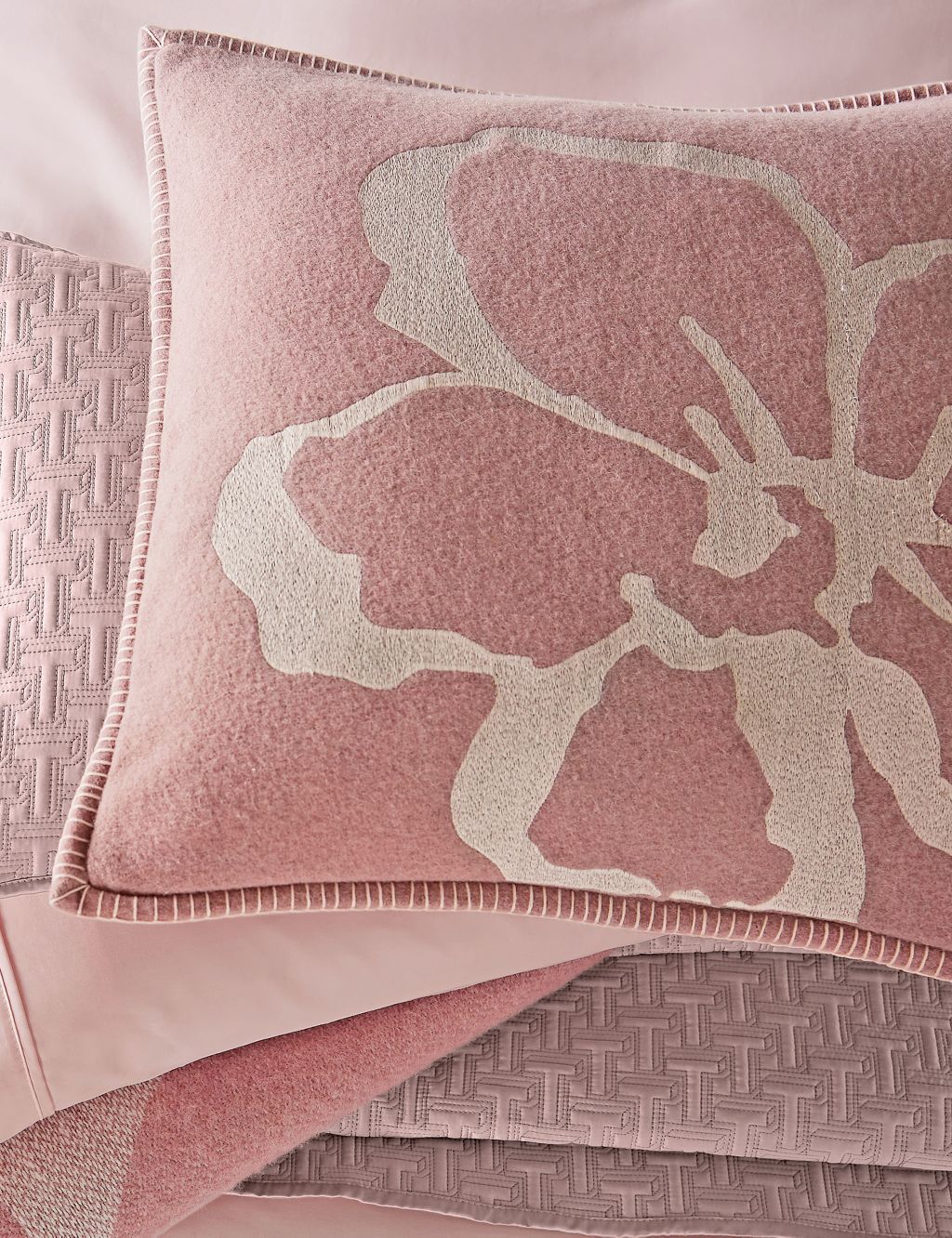 Magnolia Embroidered Cushion 2 of 3