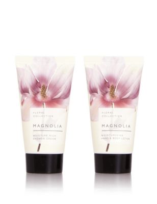 Magnolia Mini Body Shower Gel Set Floral Collection M S