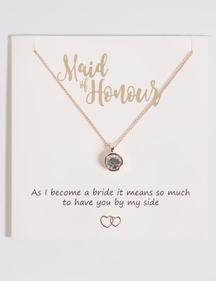 Maid of honour on sale necklace