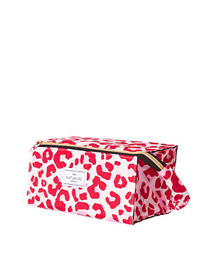Makeup Box Bag In Pink Leopard Image 2 of 5