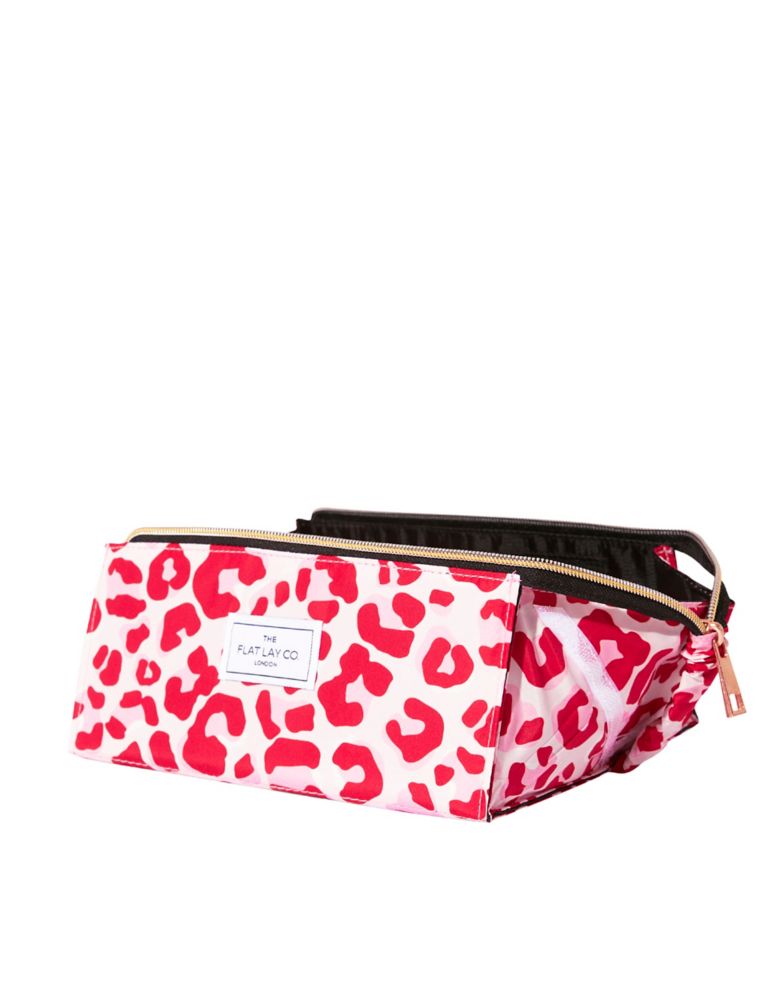 Makeup Box Bag In Pink Leopard 3 of 5