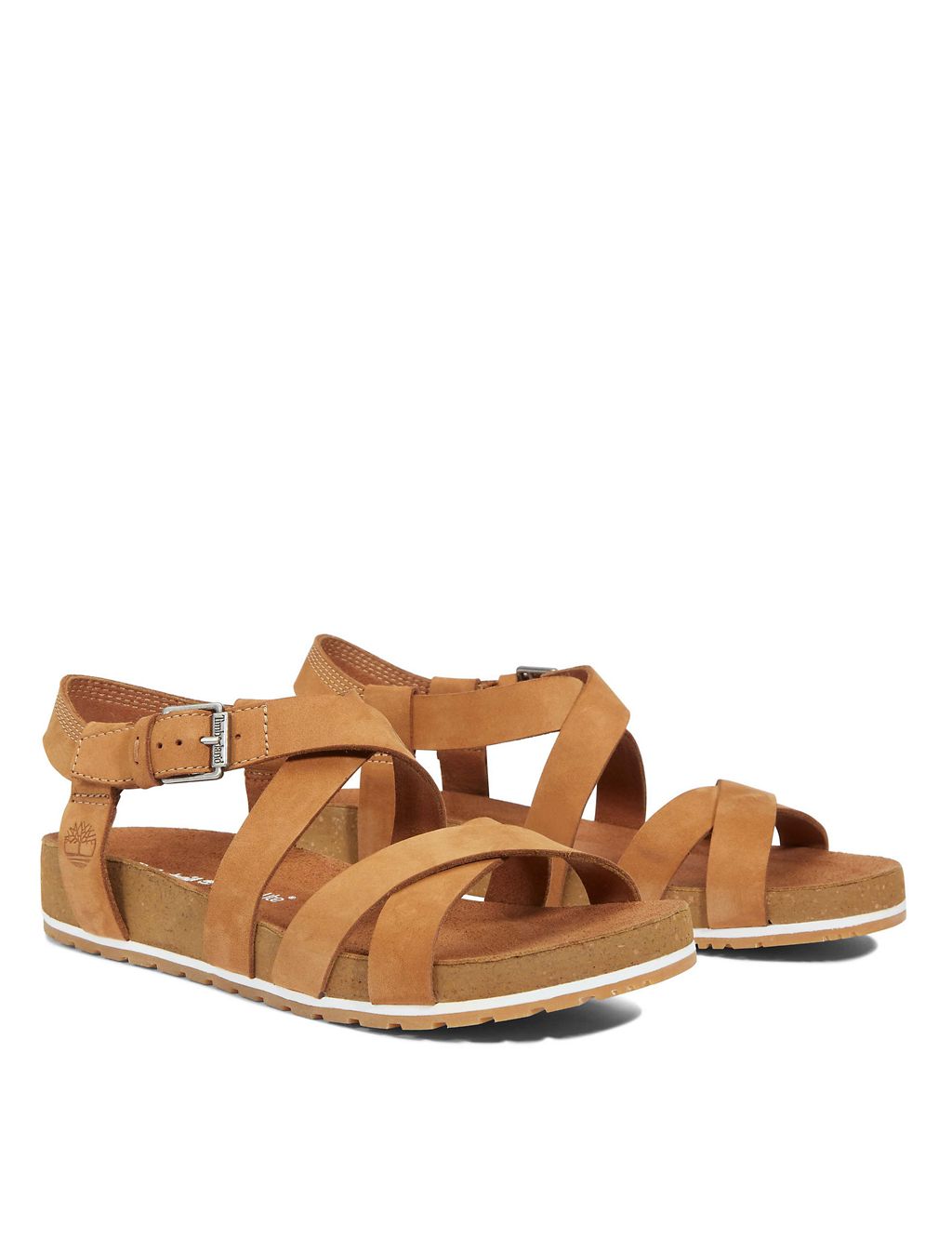 Malibu Waves Leather Ankle Strap Sandals 1 of 6