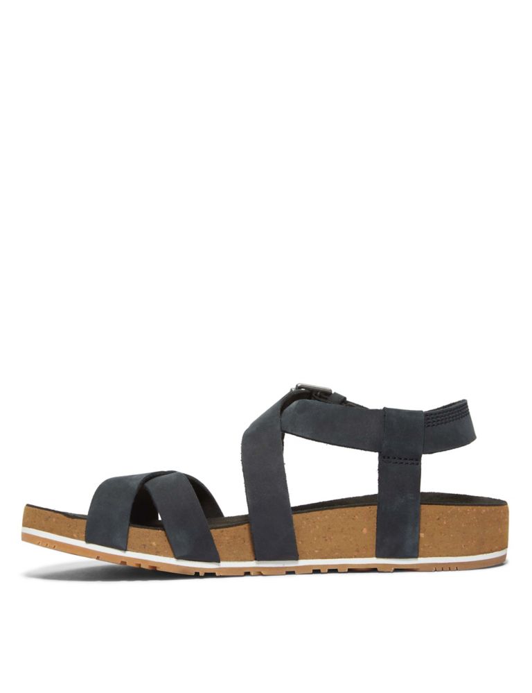 Malibu Waves Leather Ankle Strap Sandals 3 of 6
