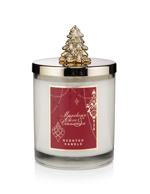Mandarin, Clove & Cinnamon Lidded Scented Filled Candle M&S