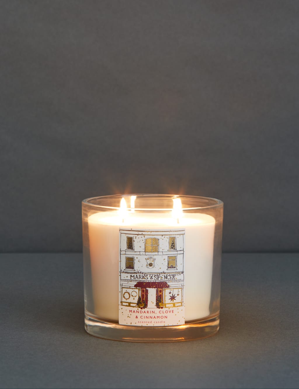 Mandarin, Clove & Cinnamon Scented Candle M&S Collection M&S