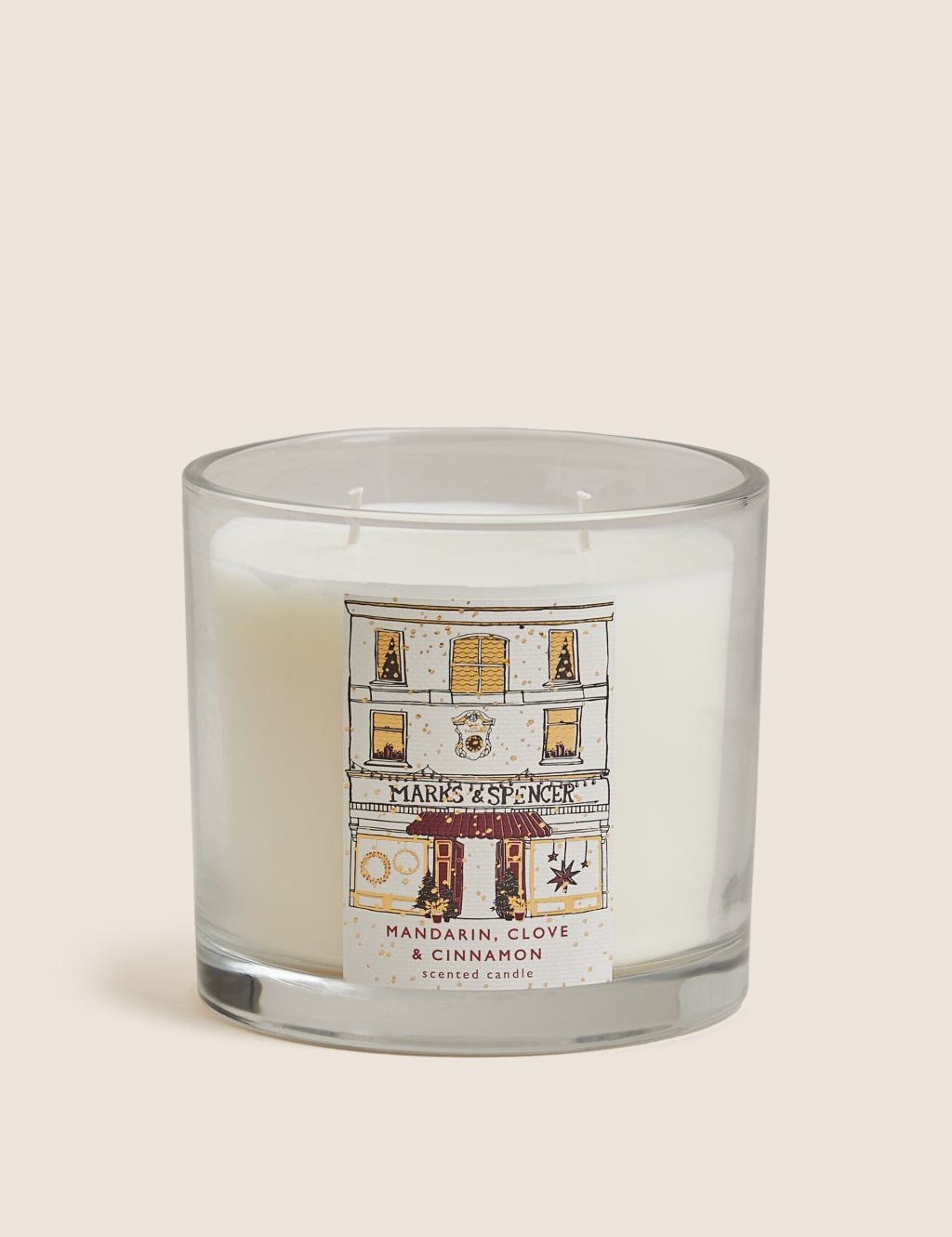 Mandarin, Clove & Cinnamon Scented Candle M&S Collection M&S