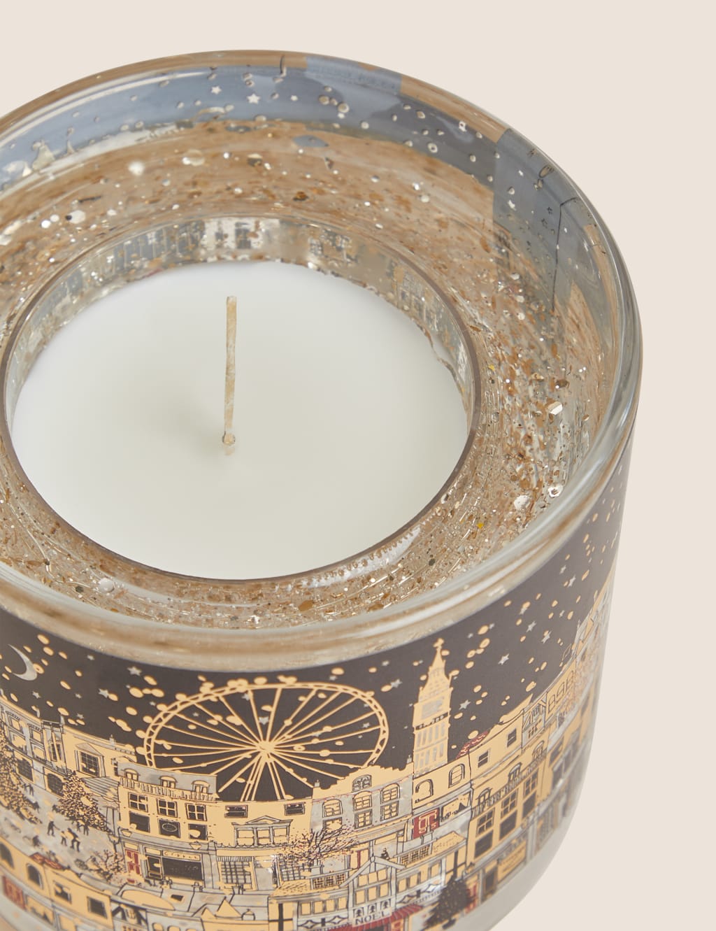 Mandarin, Clove & Cinnamon Town House Light Up Candle M&S Collection M&S