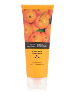 Mandarin Shower Gel 250ml Nature's Ingredients M&S