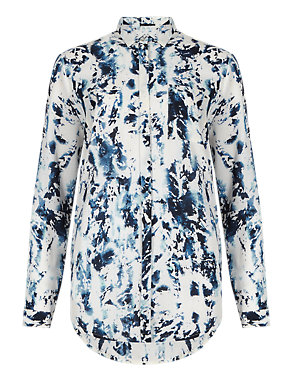 Marble Print Blouse Image 2 of 4