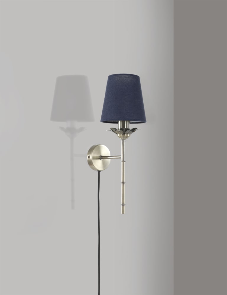 Margot Brass Plug In Wall Light 1 of 7