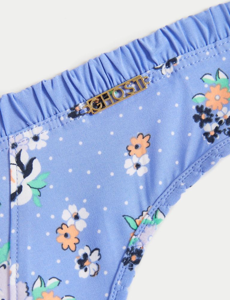 Annie Print High Waisted French Knickers, M&S X GHOST