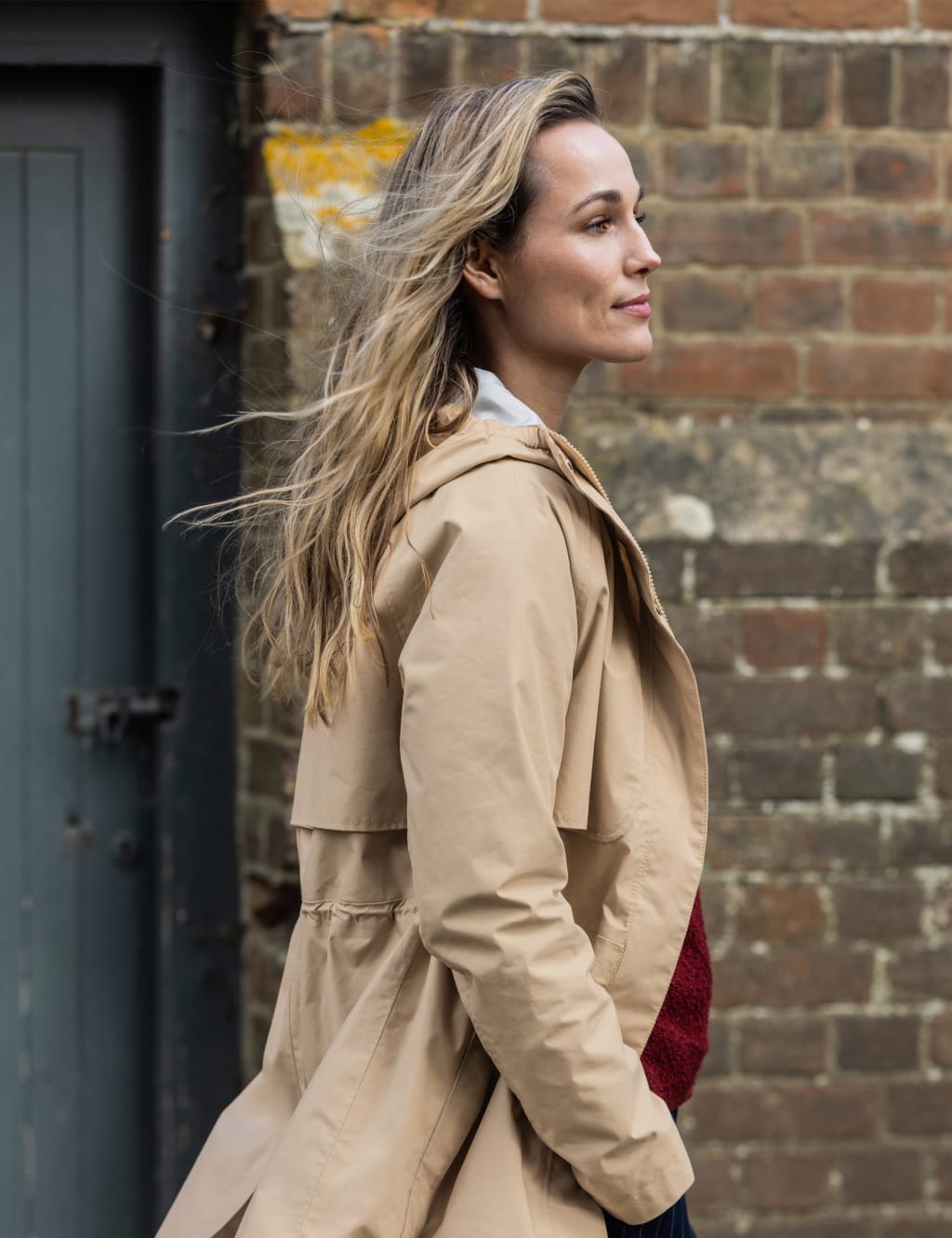 Marks and spencer hooded trench coat discount