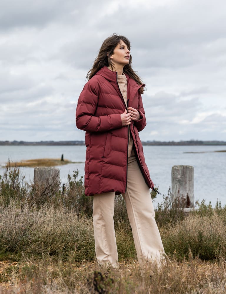 Long waterproof padded coat sale